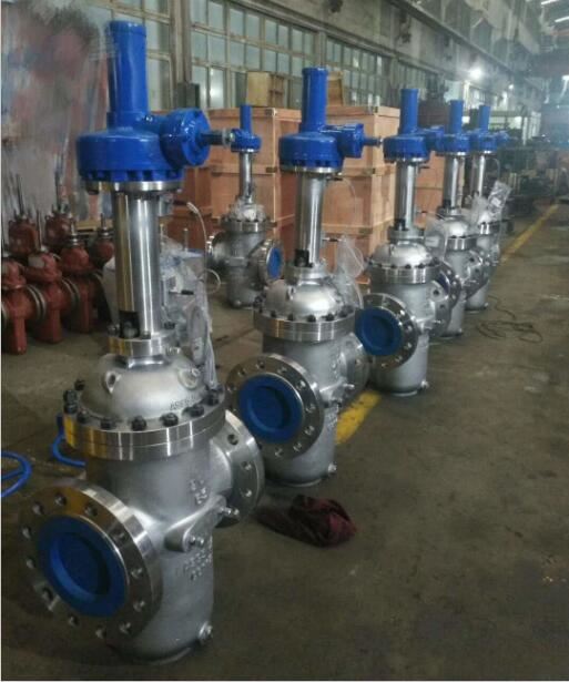 CHVJ滄海Z9B43Y-350防爆電動(dòng)井口平板閥